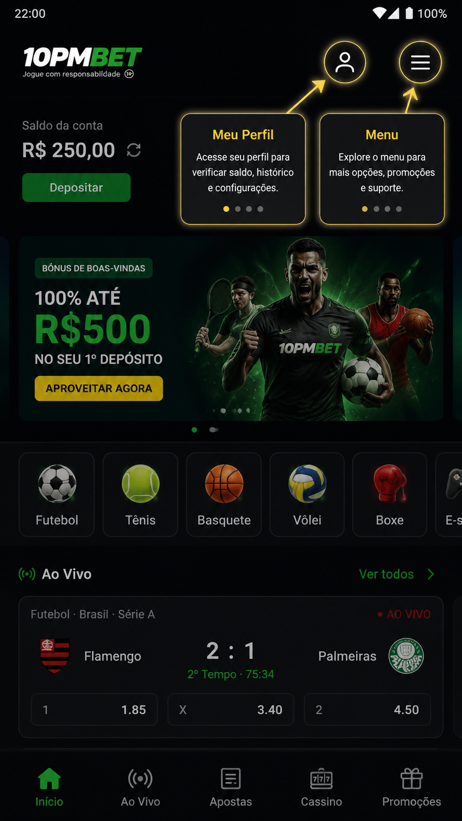 10PMBet screenshot