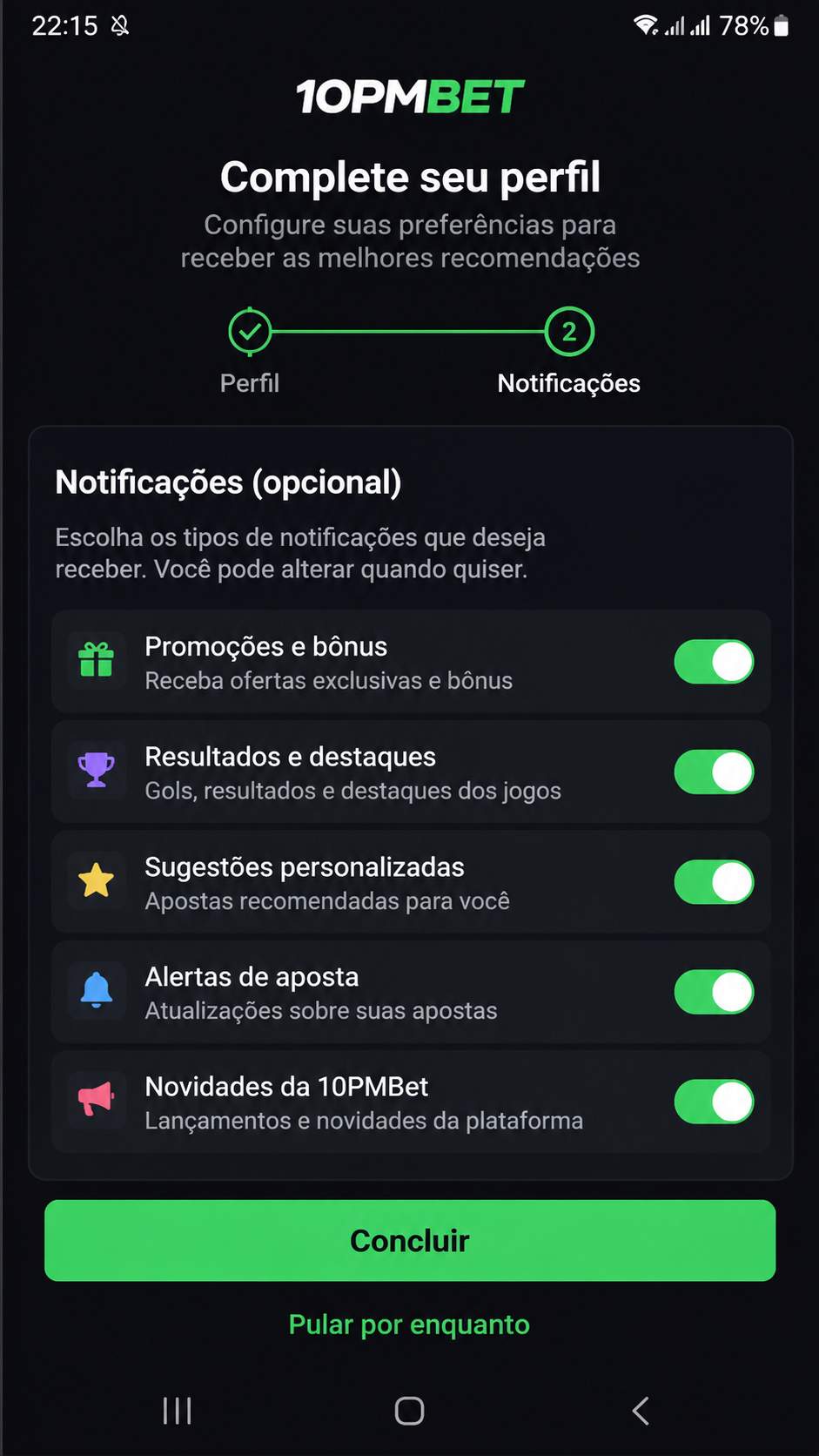 10PMBet screenshot