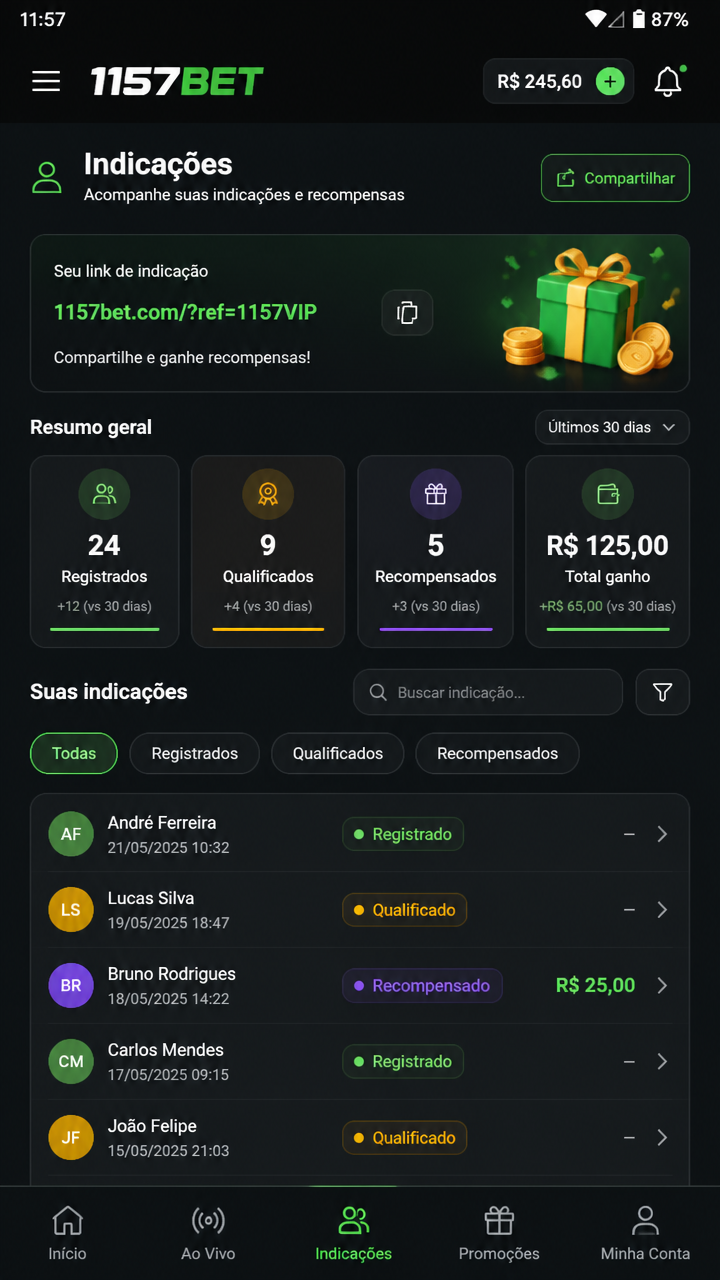 1157bet screenshot