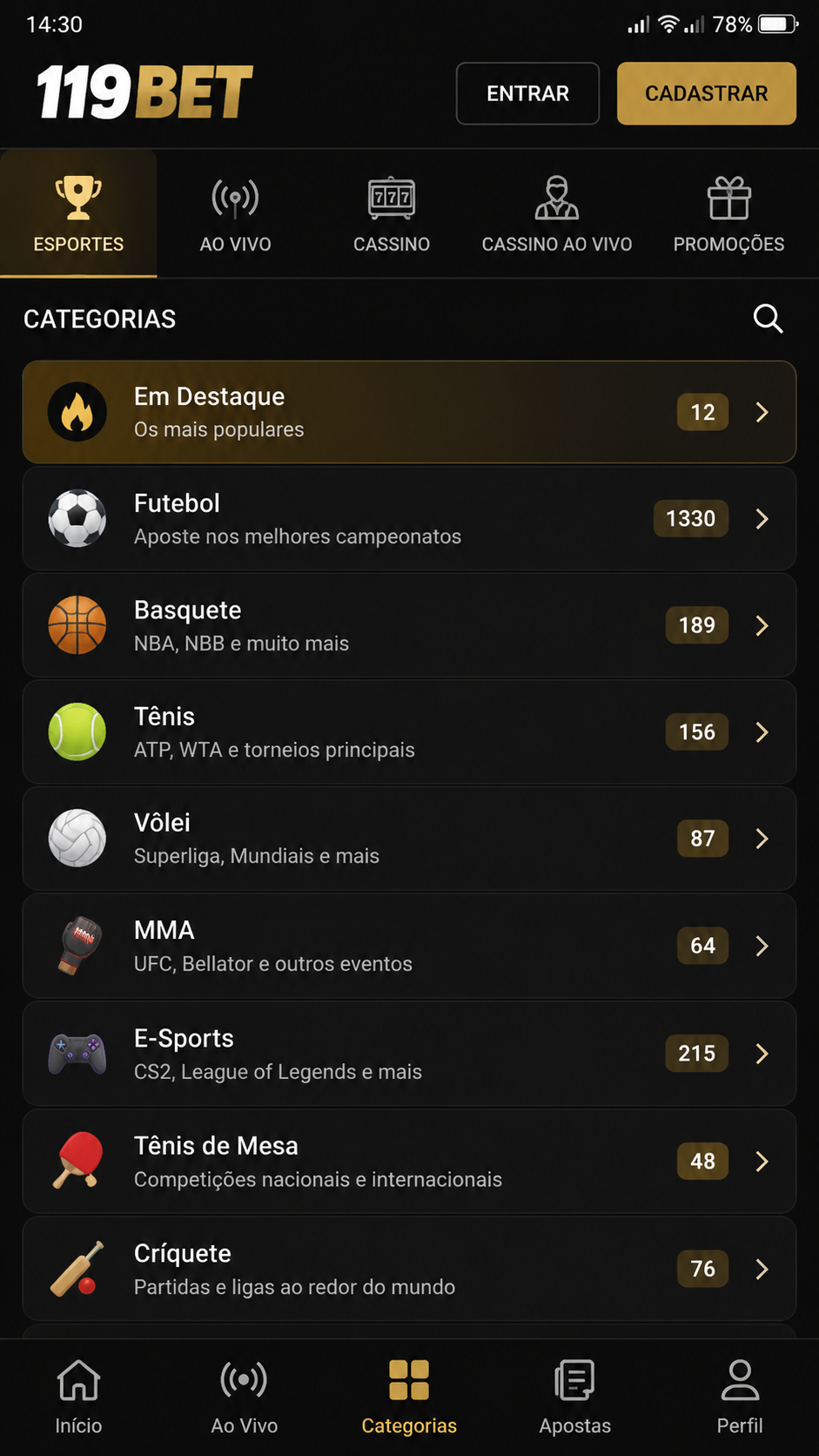 119bet screenshot