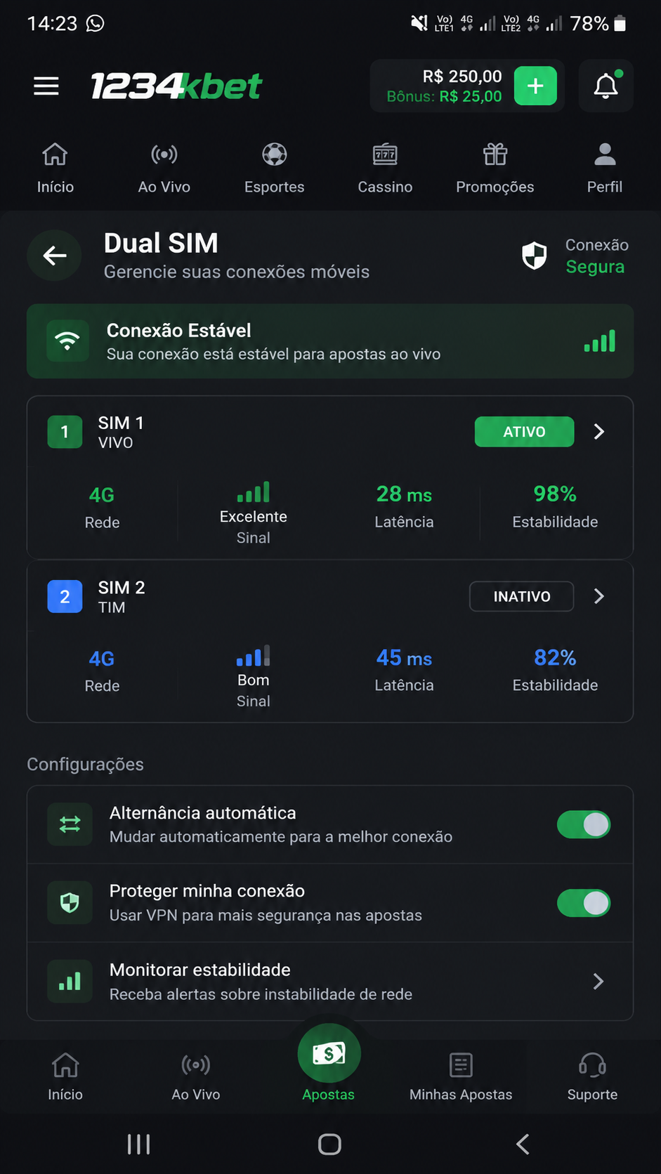 1234kbet screenshot