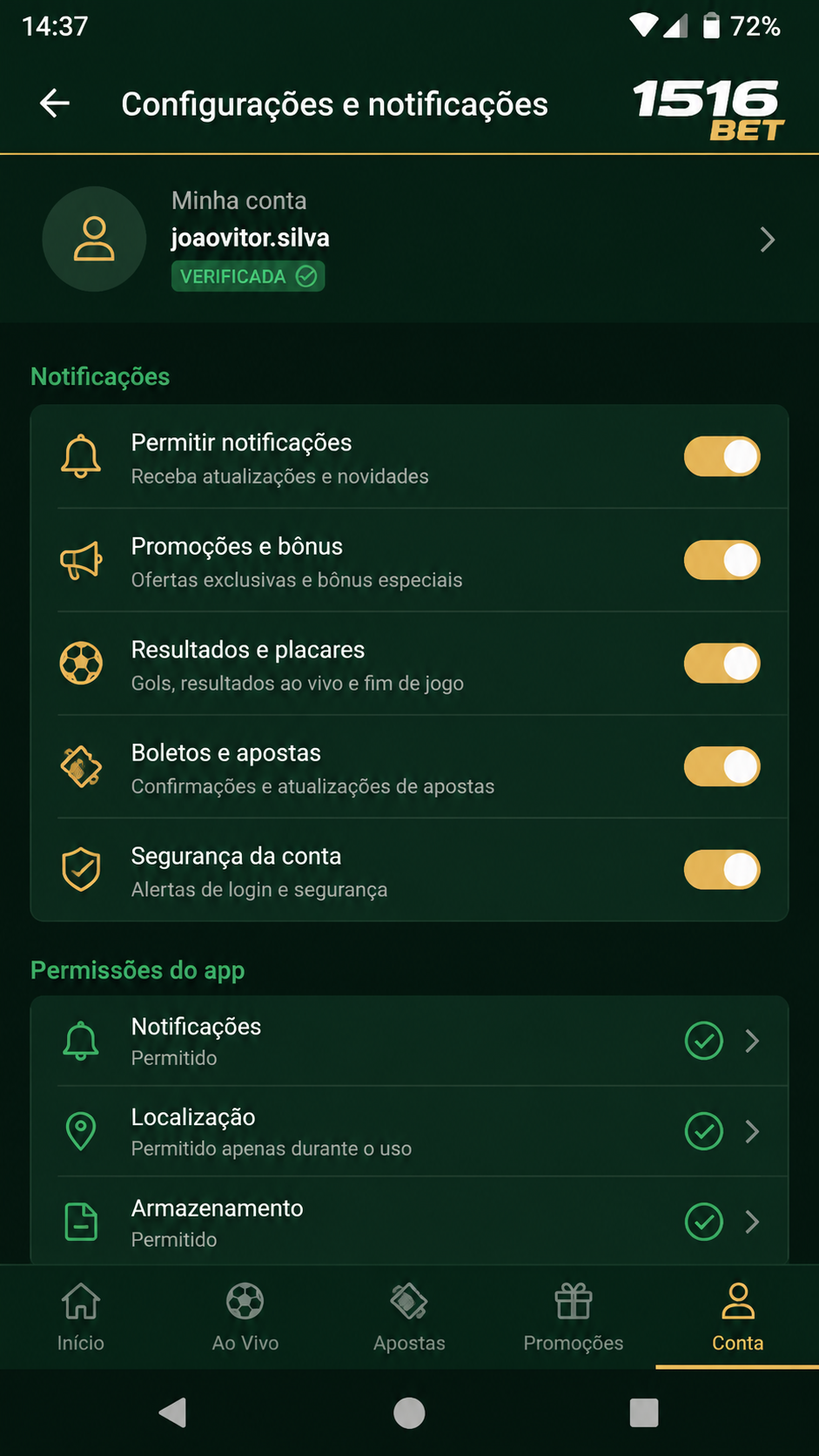1516bet screenshot