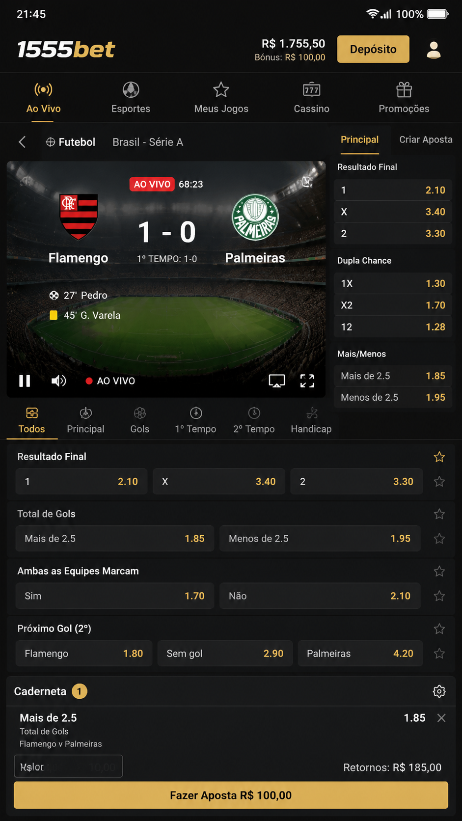 1555bet screenshot