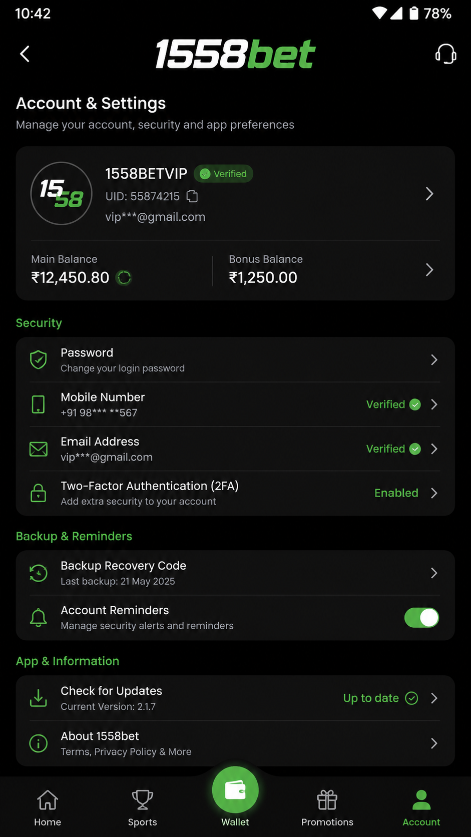 1558bet captura de tela Android