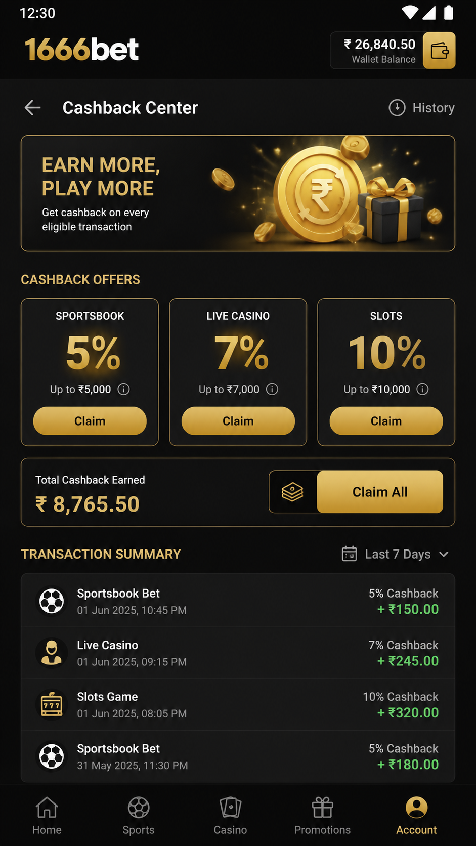 1666bet screenshot