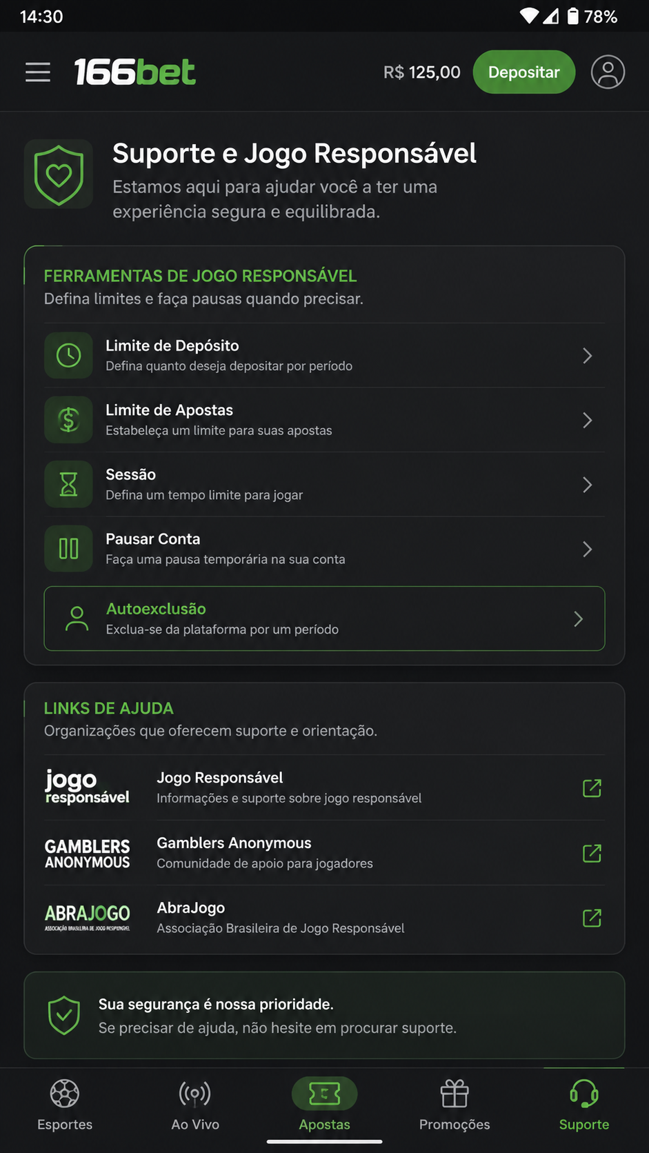 166bet screenshot
