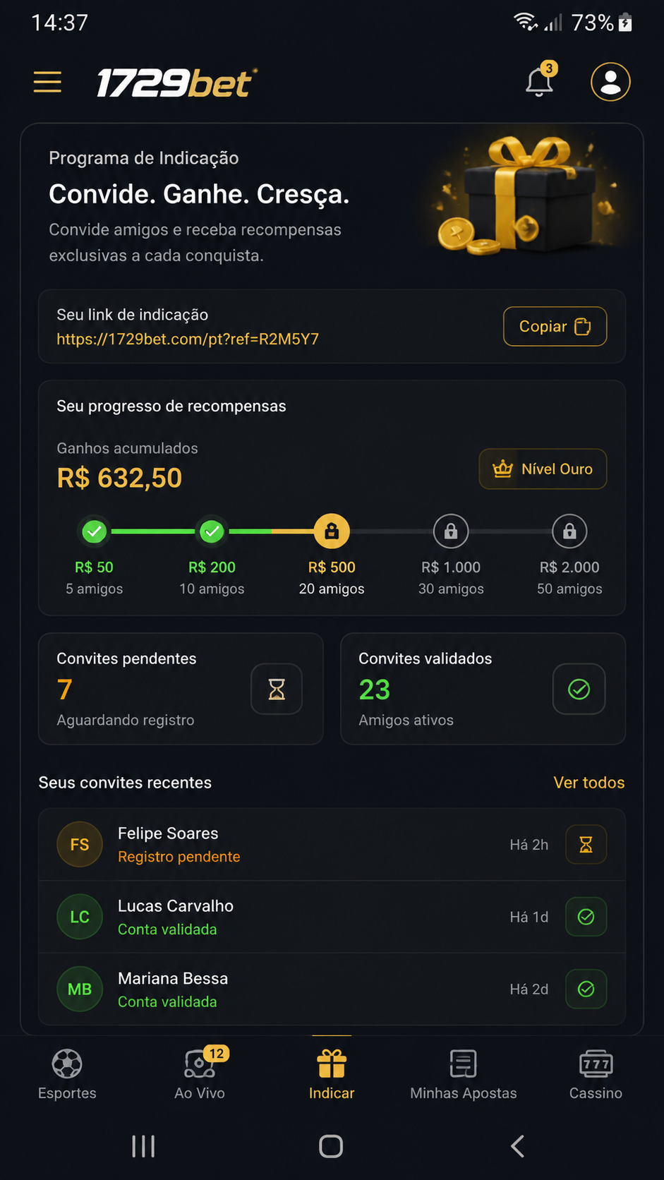 1729bet screenshot