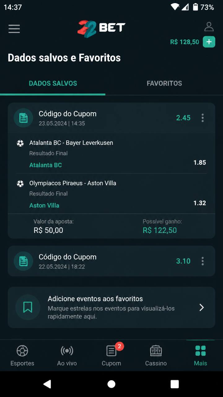 22bet screenshot