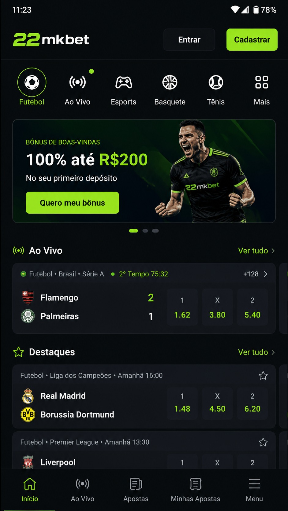 22mkbet screenshot