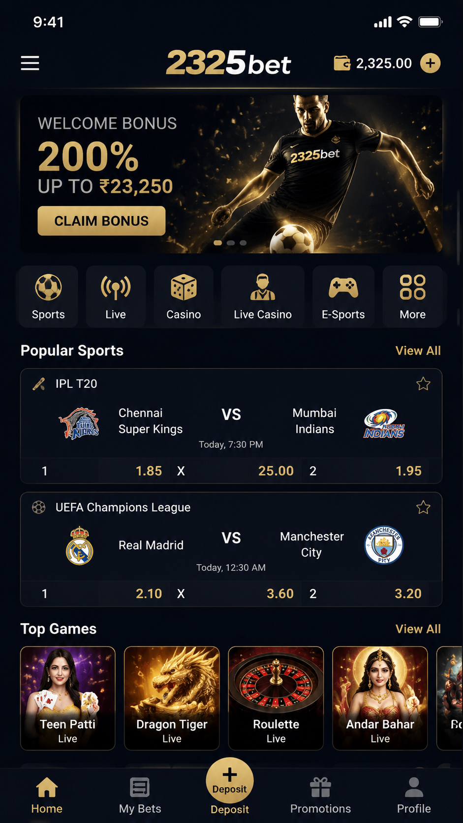 2325bet screenshot