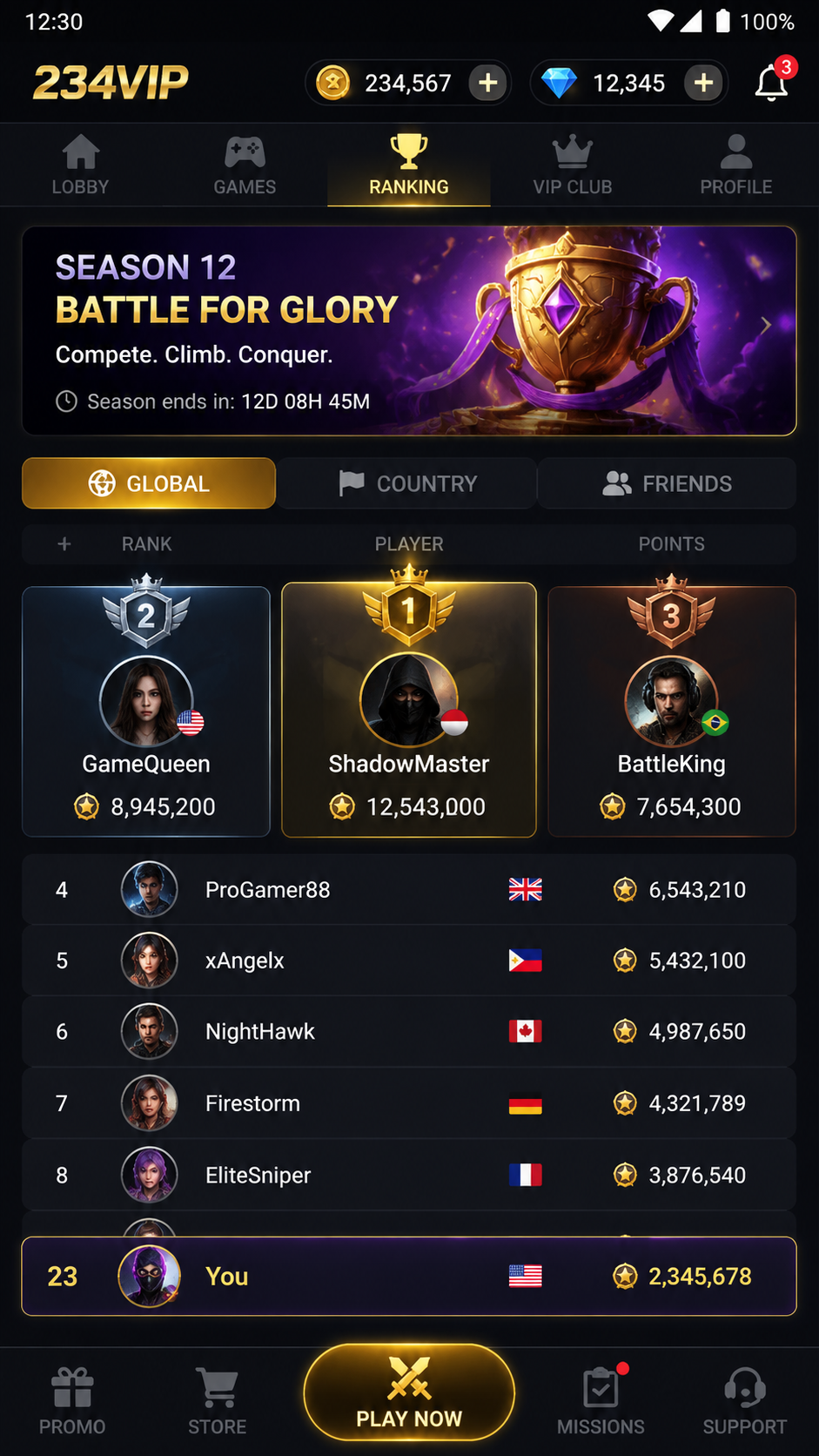 234vip screenshot