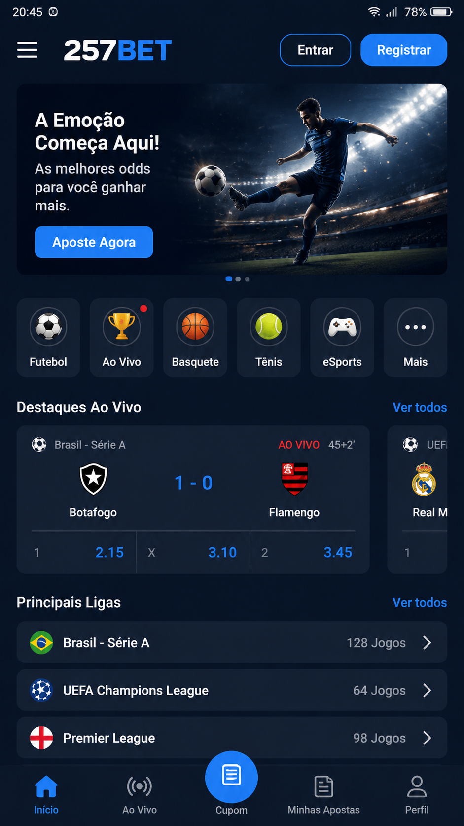 257bet screenshot