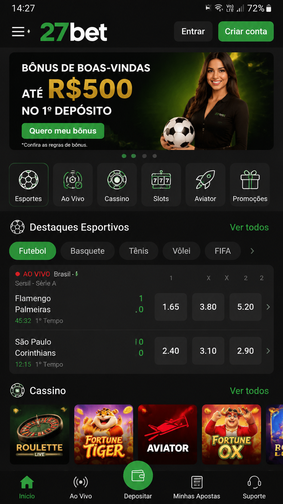 27bet screenshot