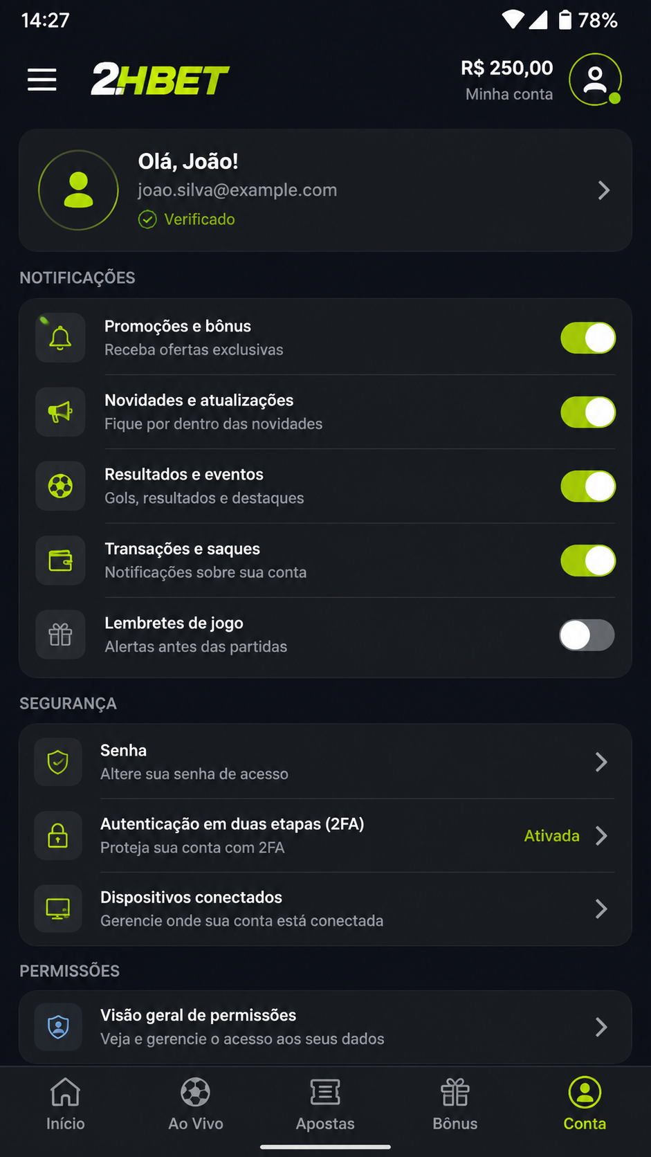 2hbet screenshot