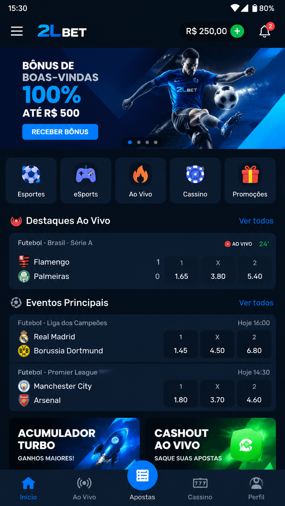 2lbet screenshot