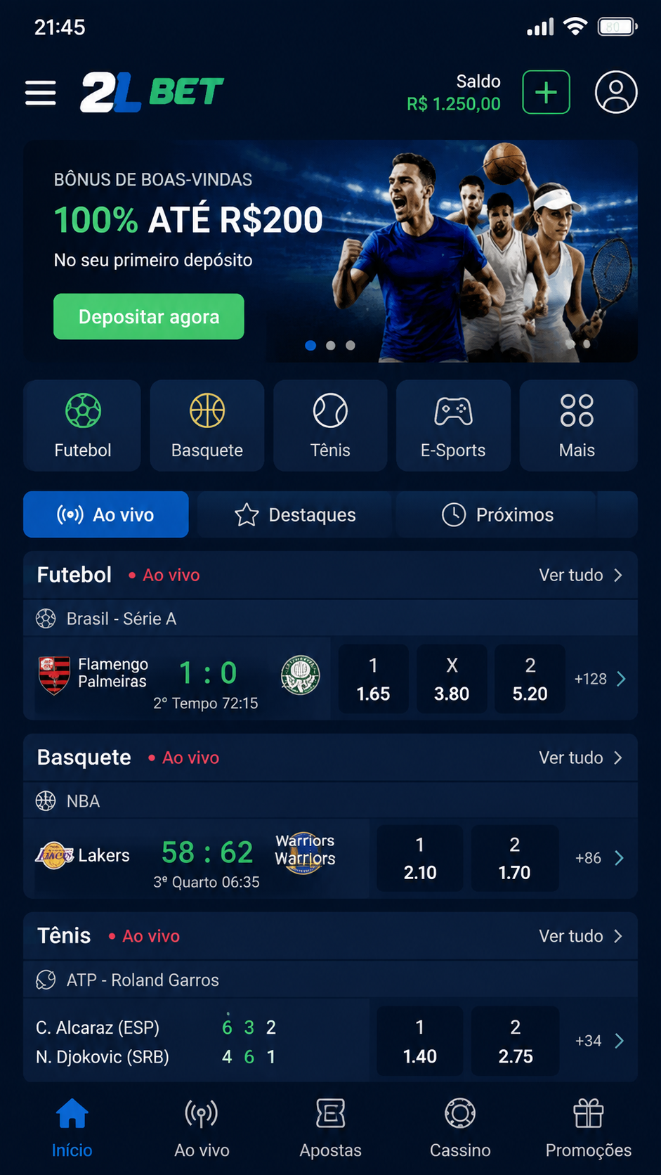 2lbet screenshot