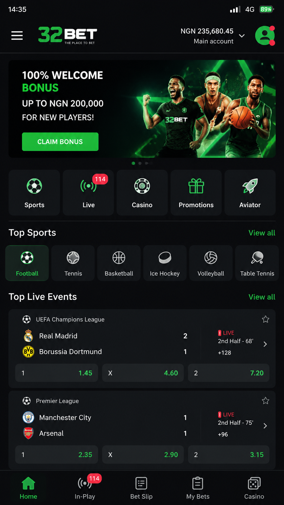 32bet screenshot
