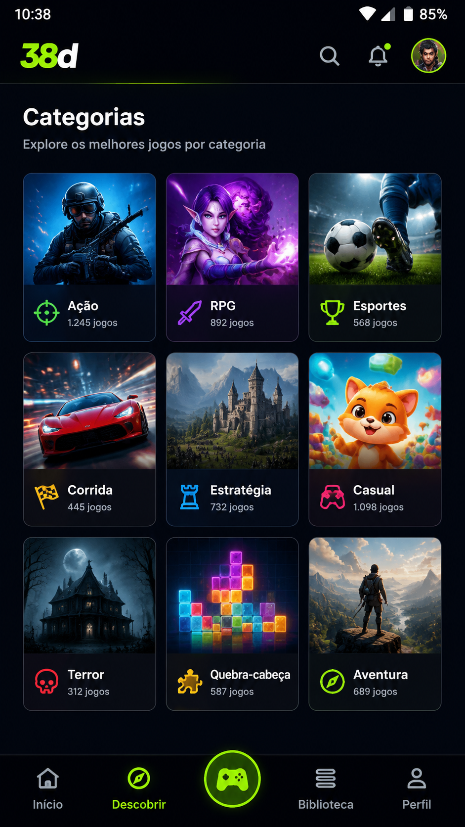 38d captura de tela Android