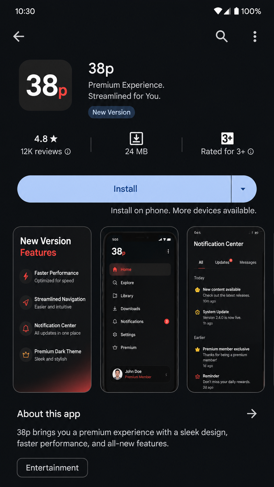 38p screenshot