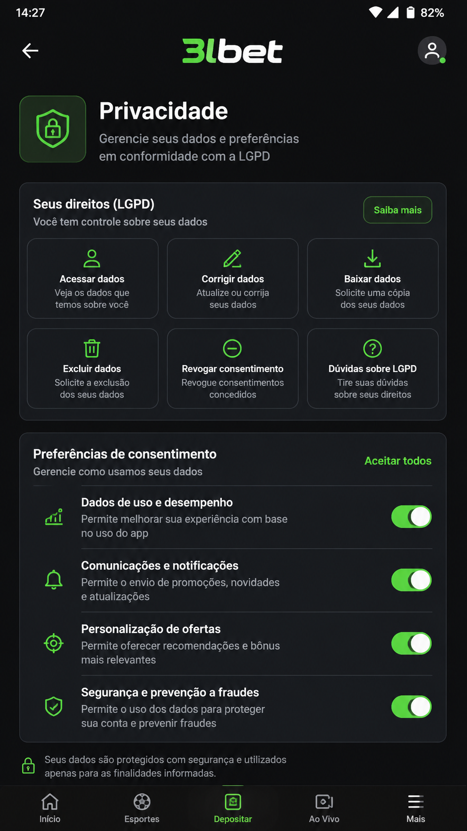 3lbet screenshot