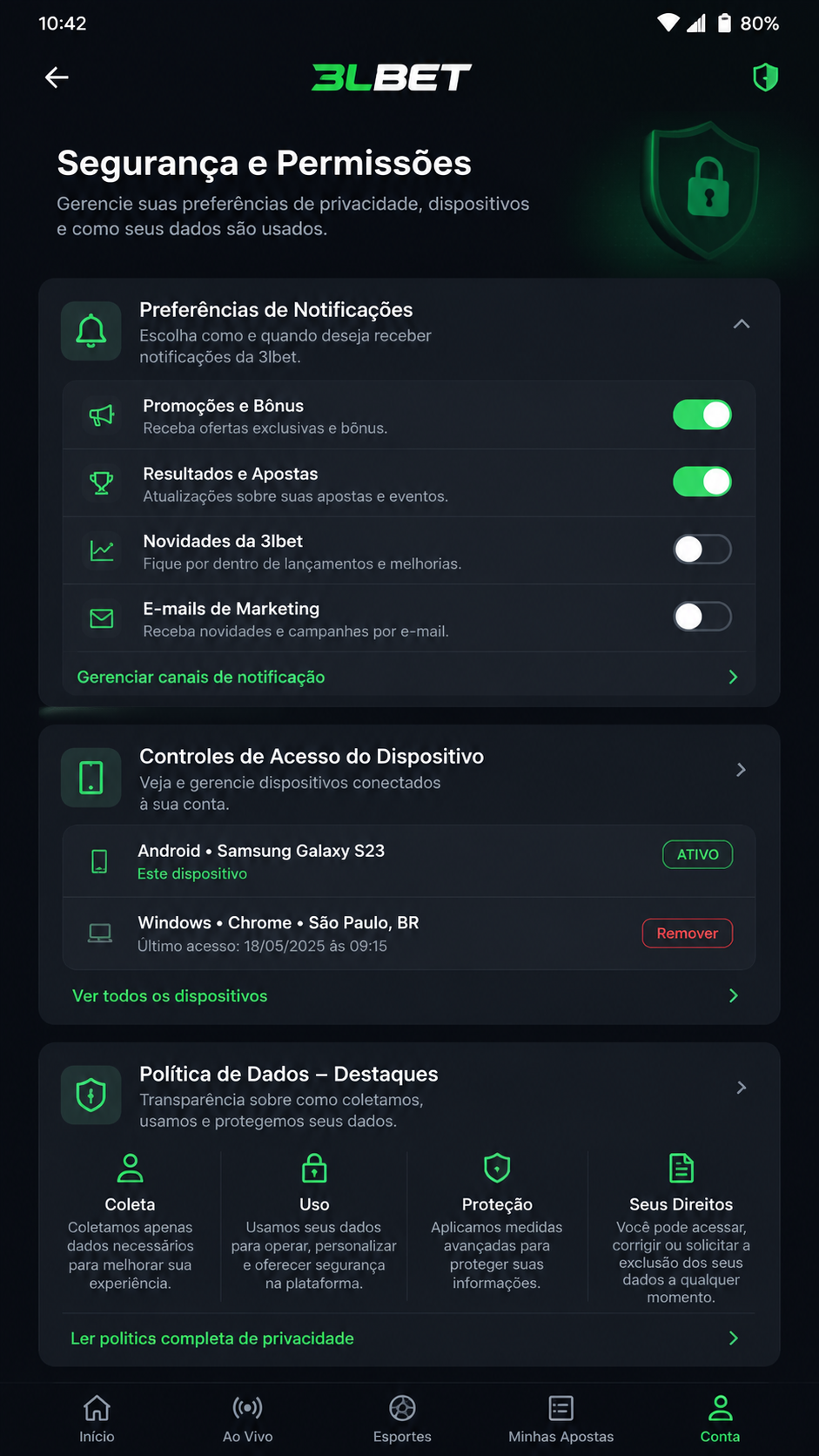 3lbet screenshot