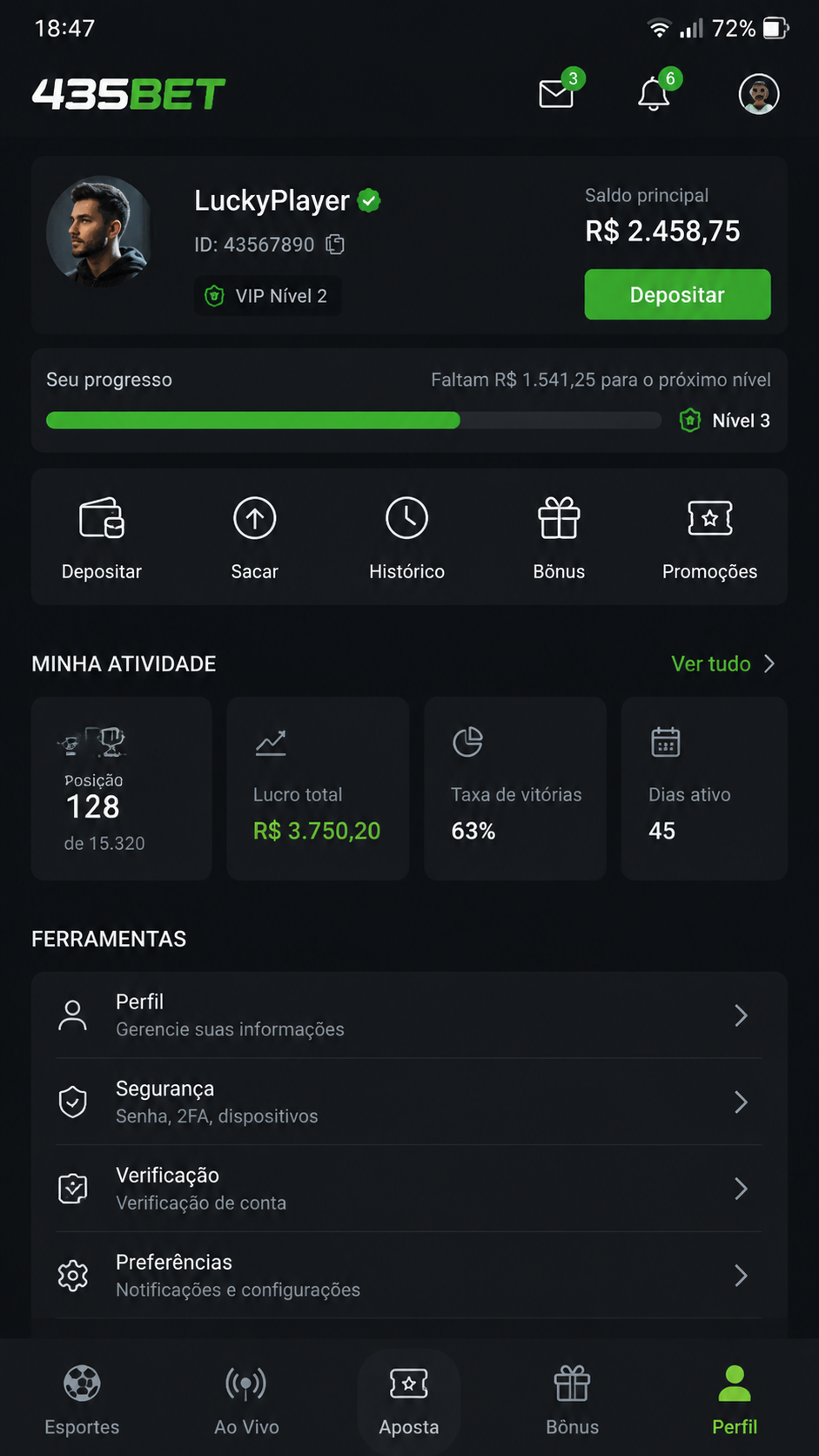 435bet screenshot