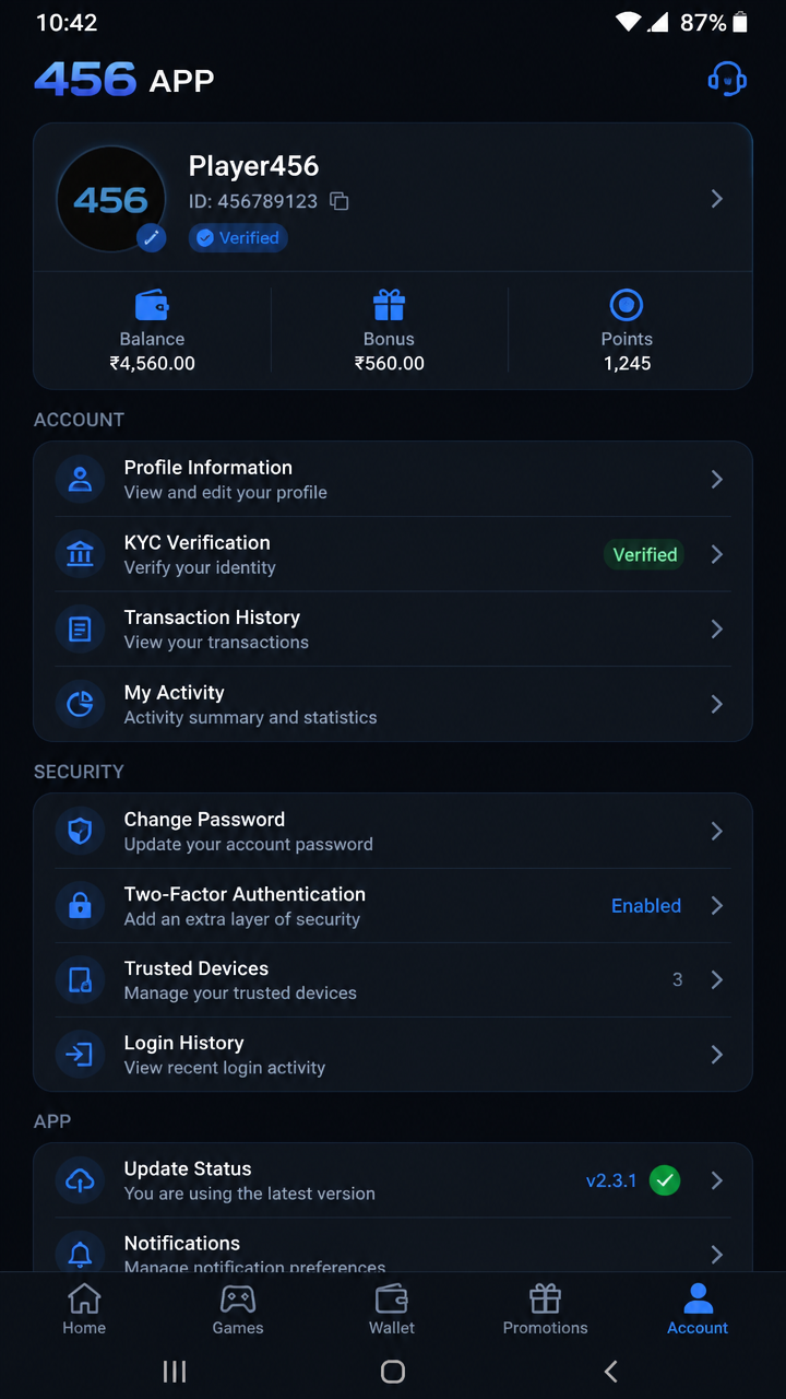 456app screenshot