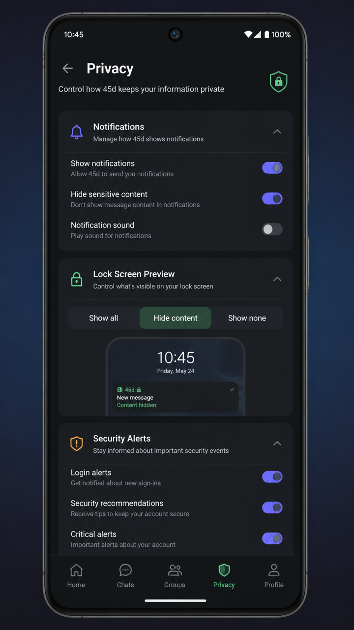 45d screenshot