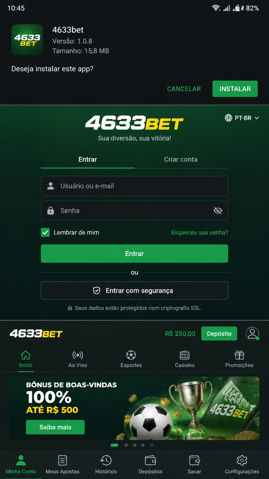 4633bet screenshot
