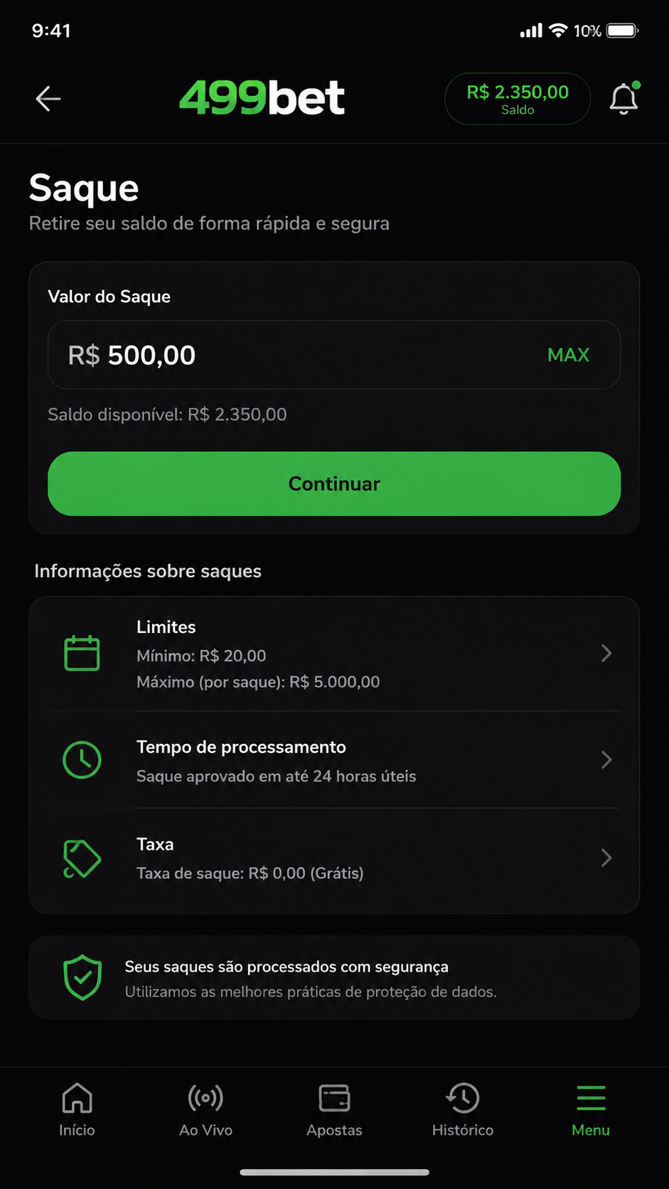 499bet screenshot