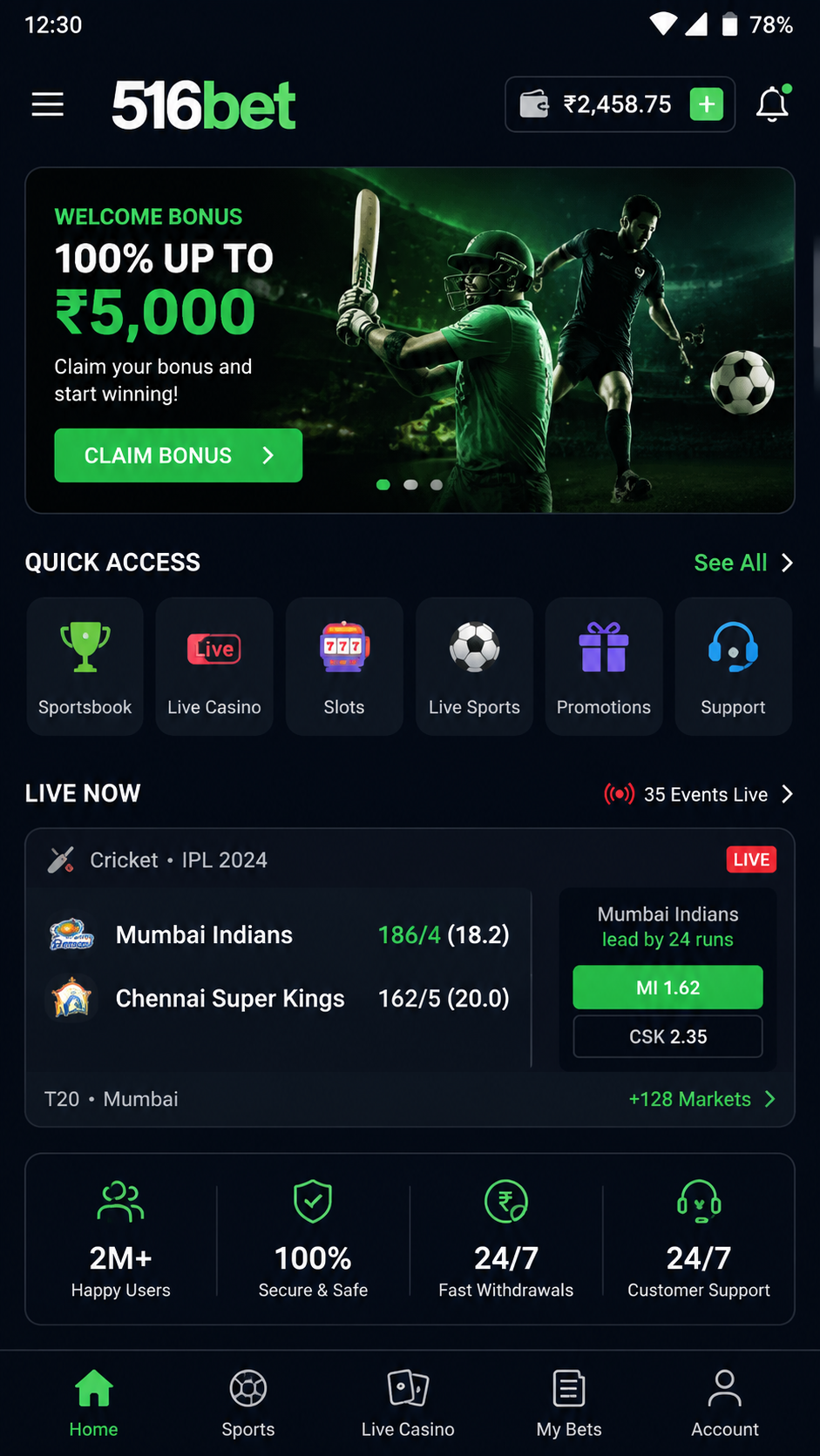 516bet screenshot