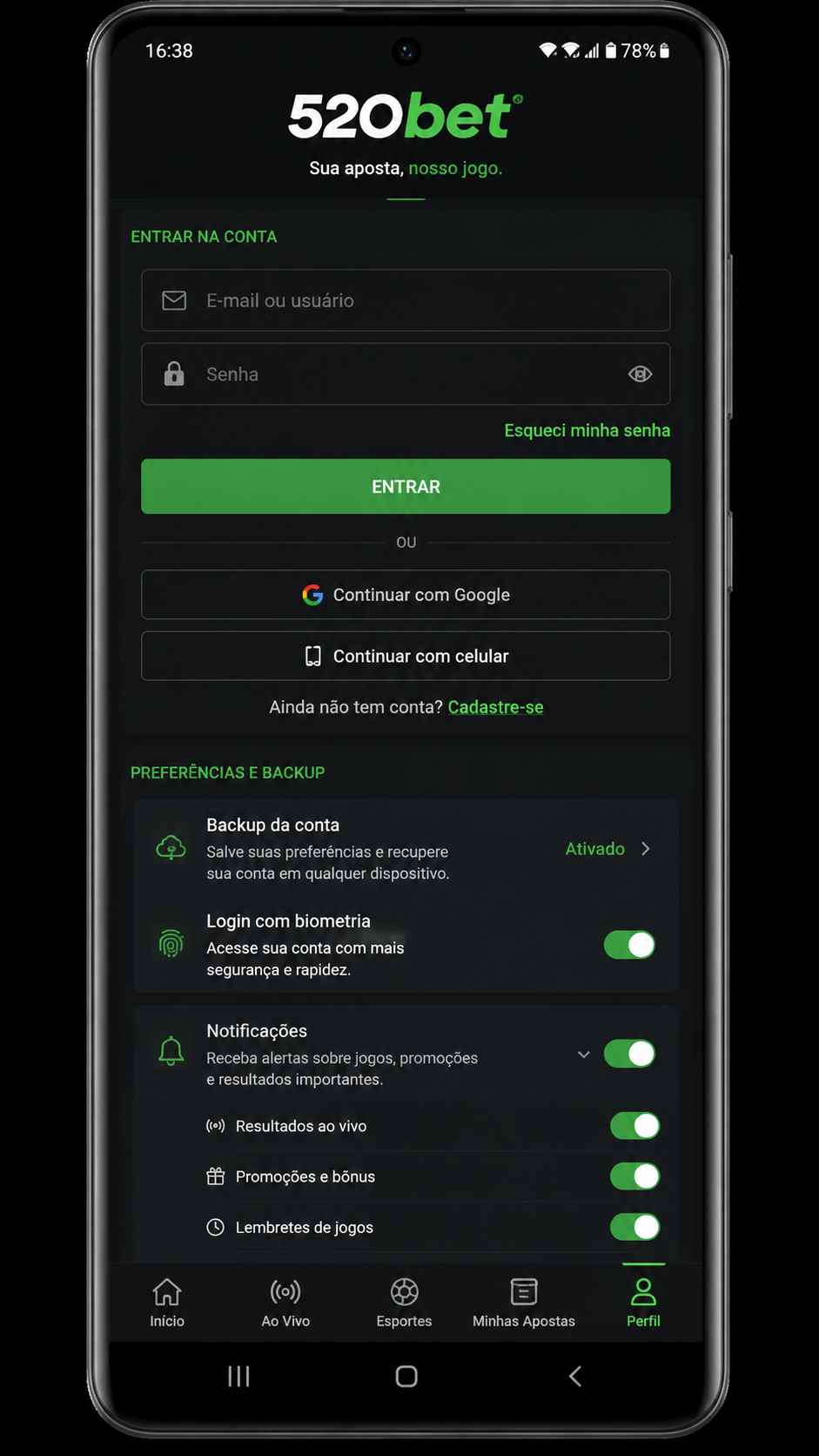 520bet screenshot