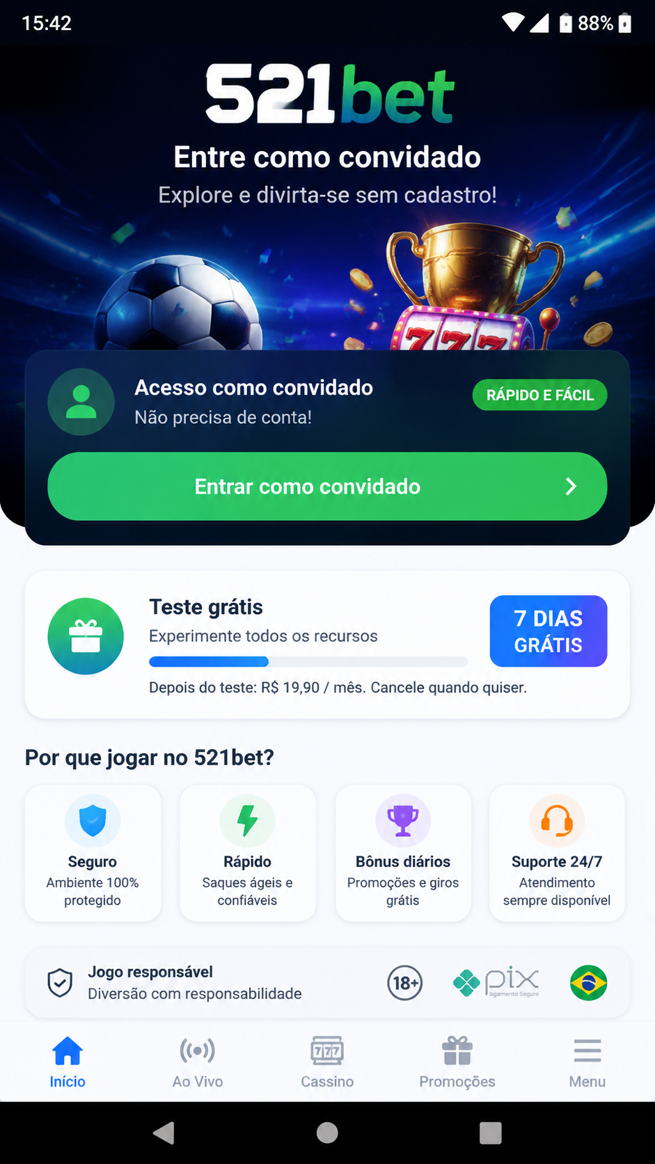 521bet screenshot