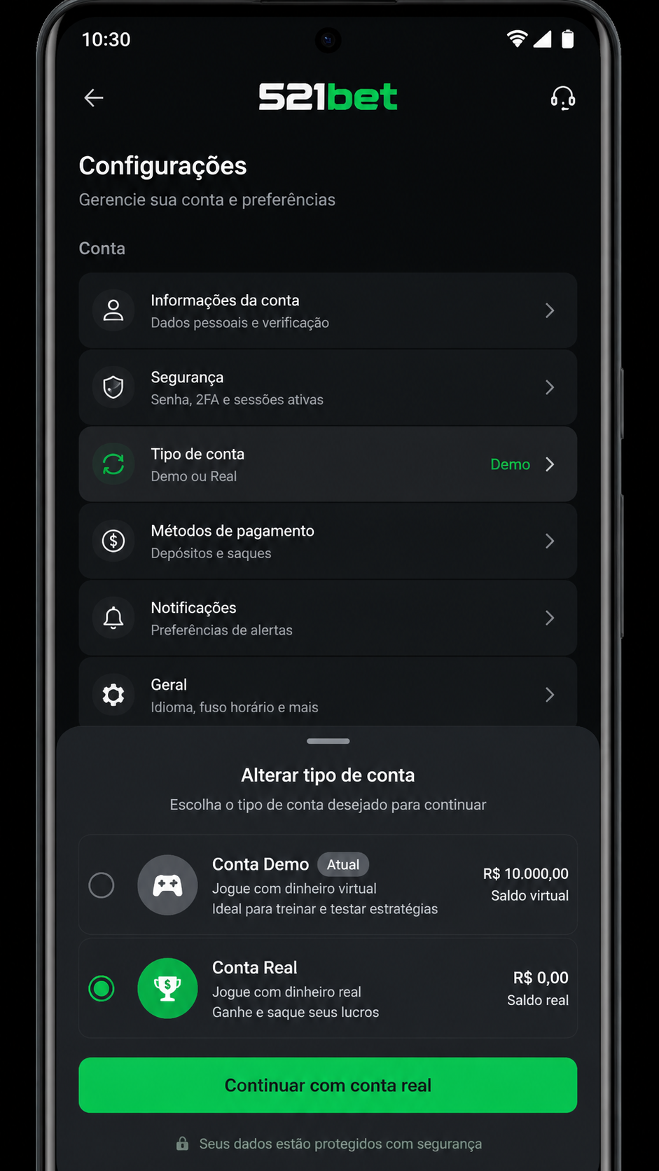 521bet screenshot