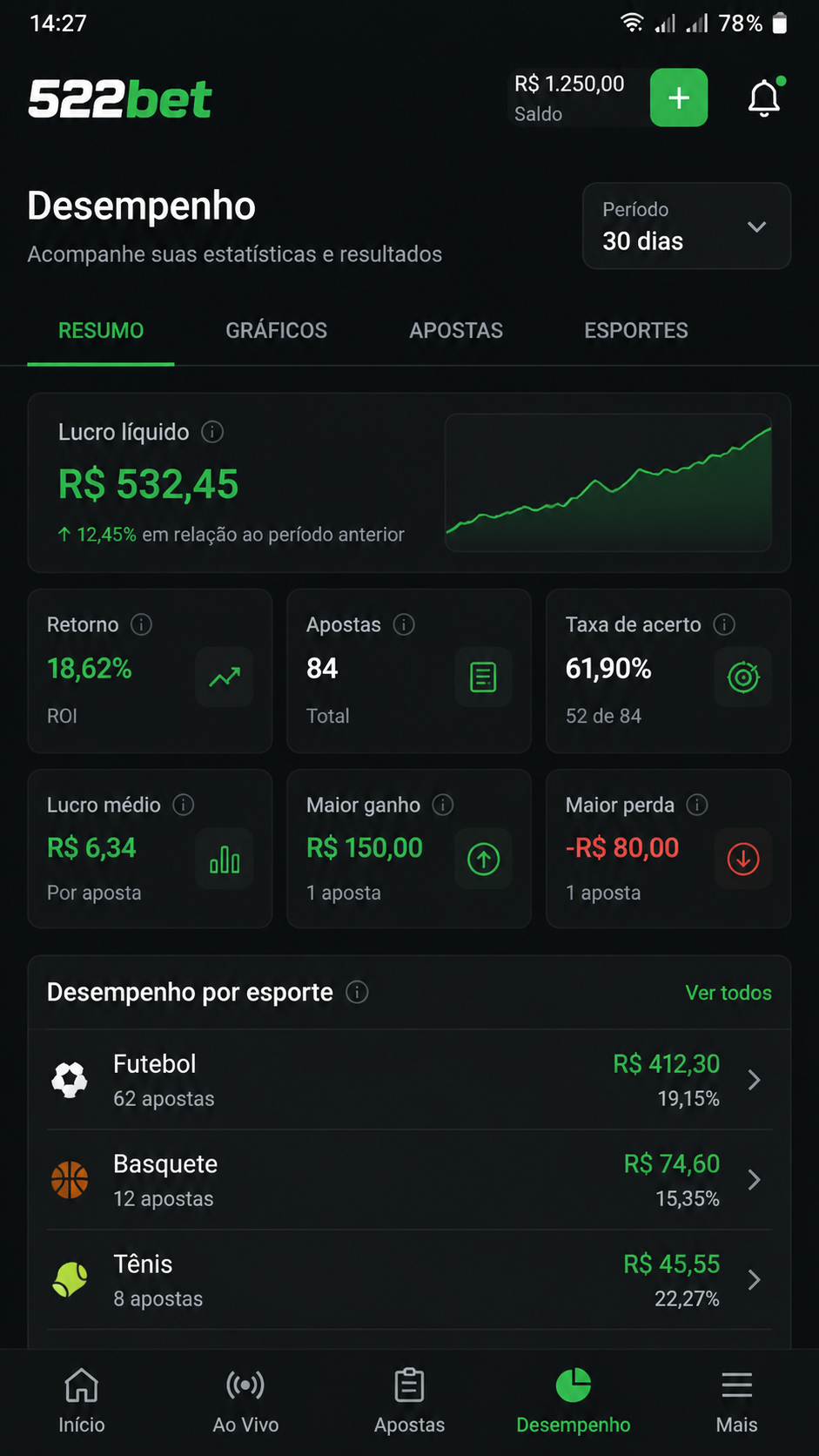 522bet screenshot