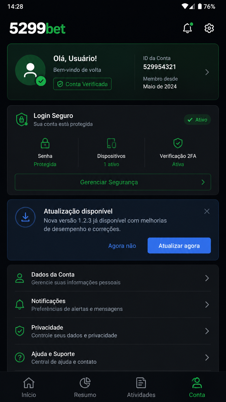 5299bet screenshot