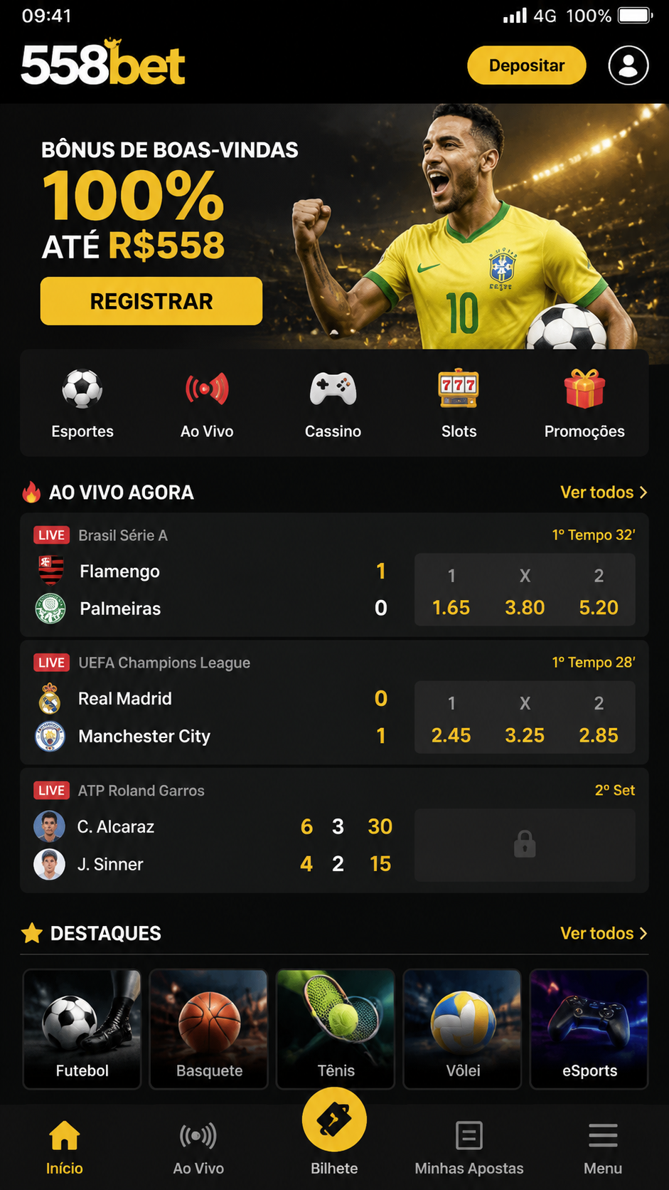 558bet screenshot