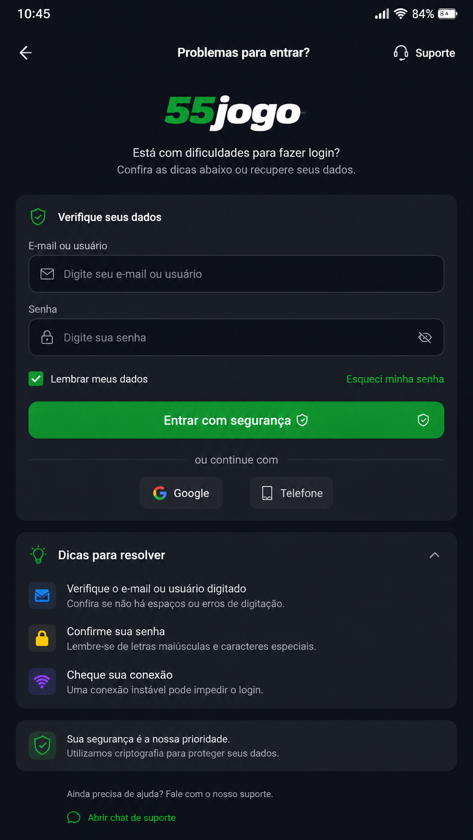 55jogo screenshot