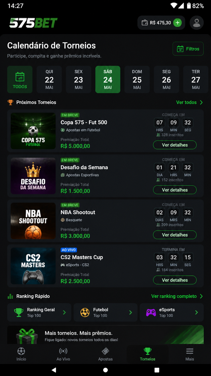 575bet screenshot