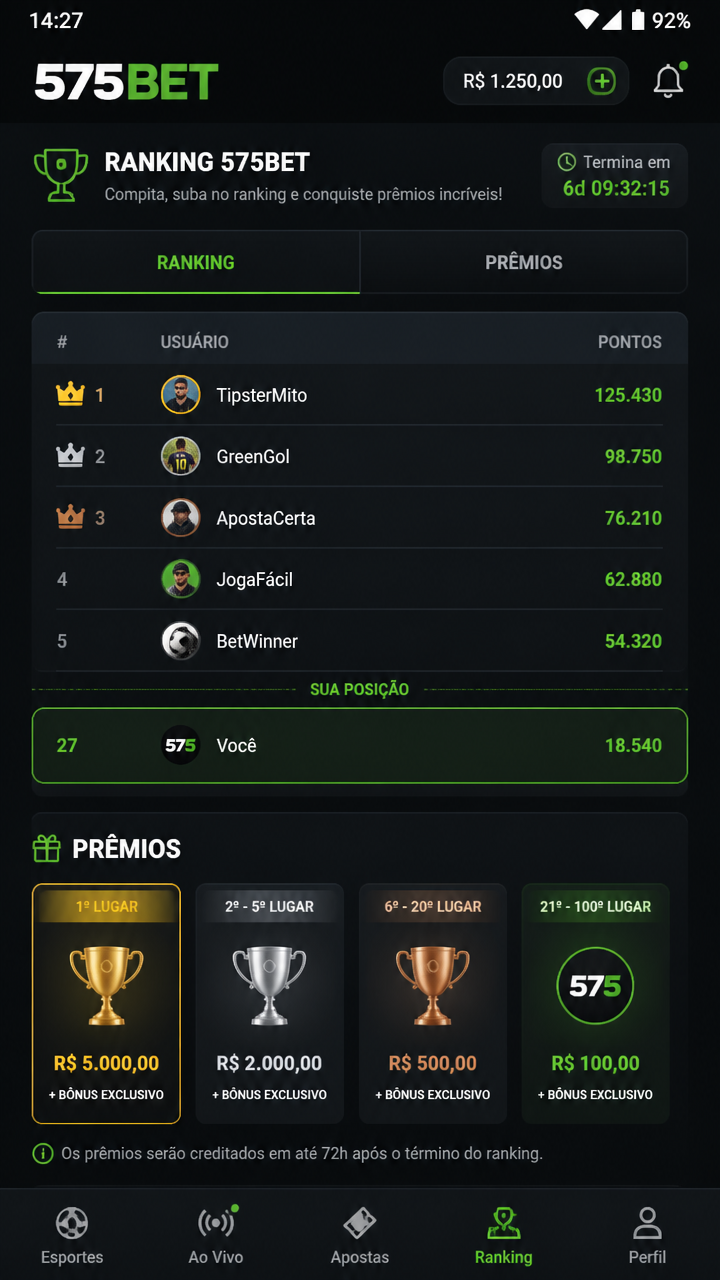 575bet screenshot
