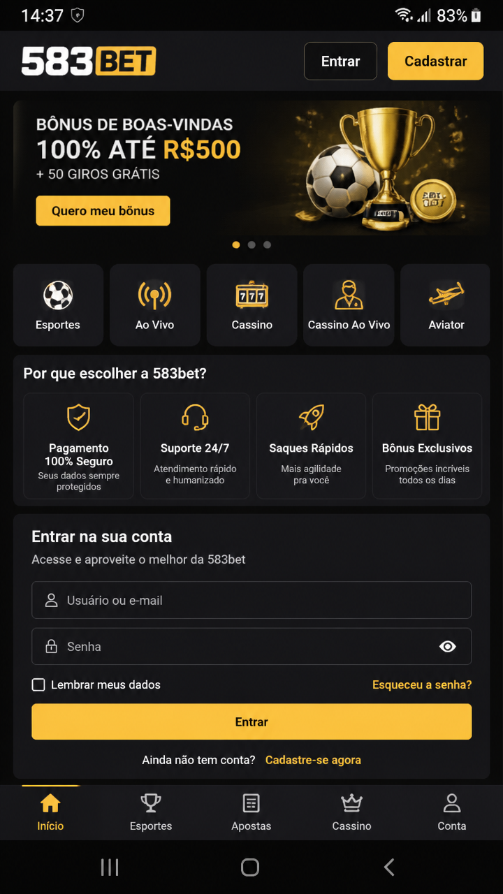 583bet screenshot