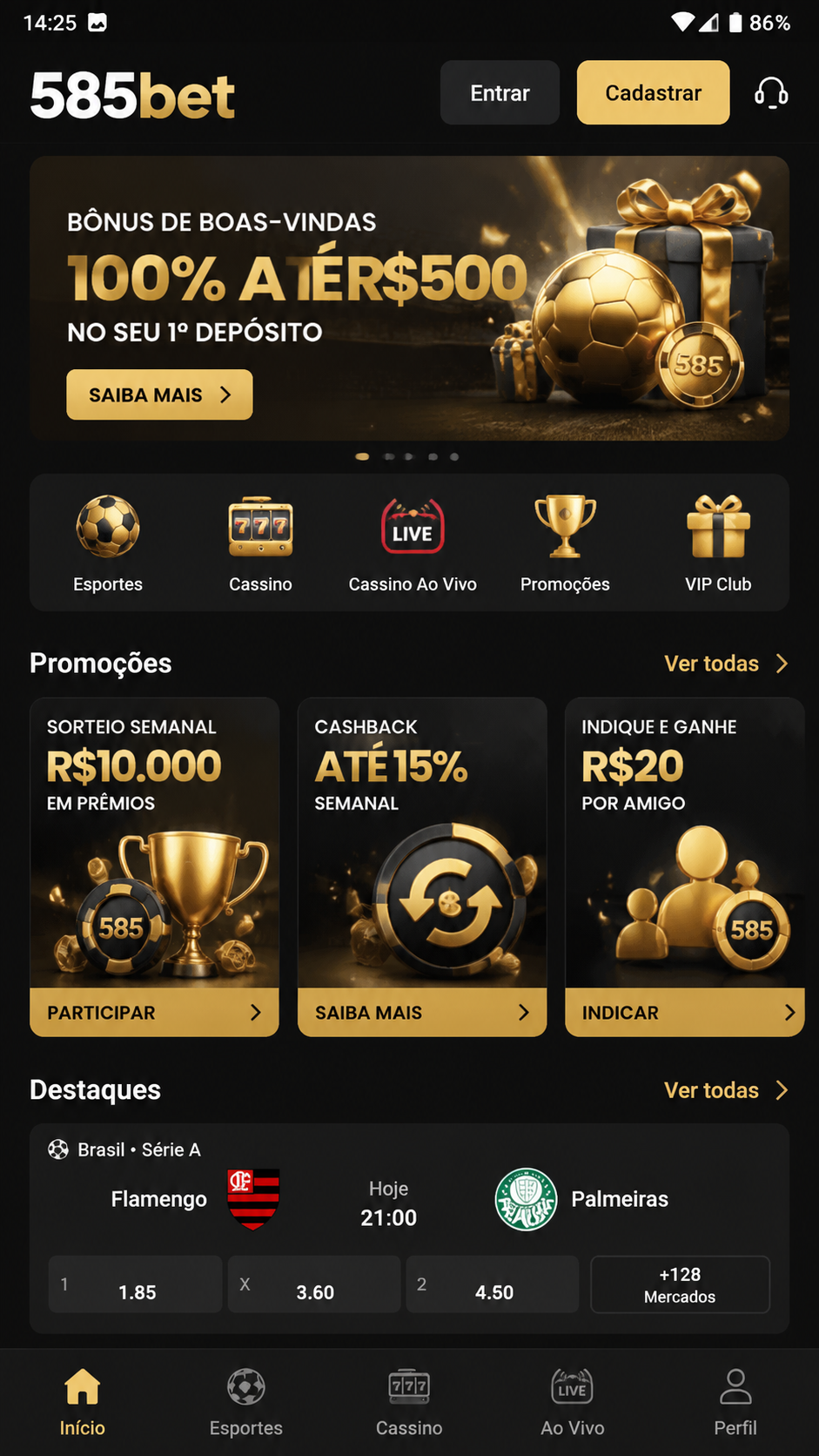 585bet screenshot