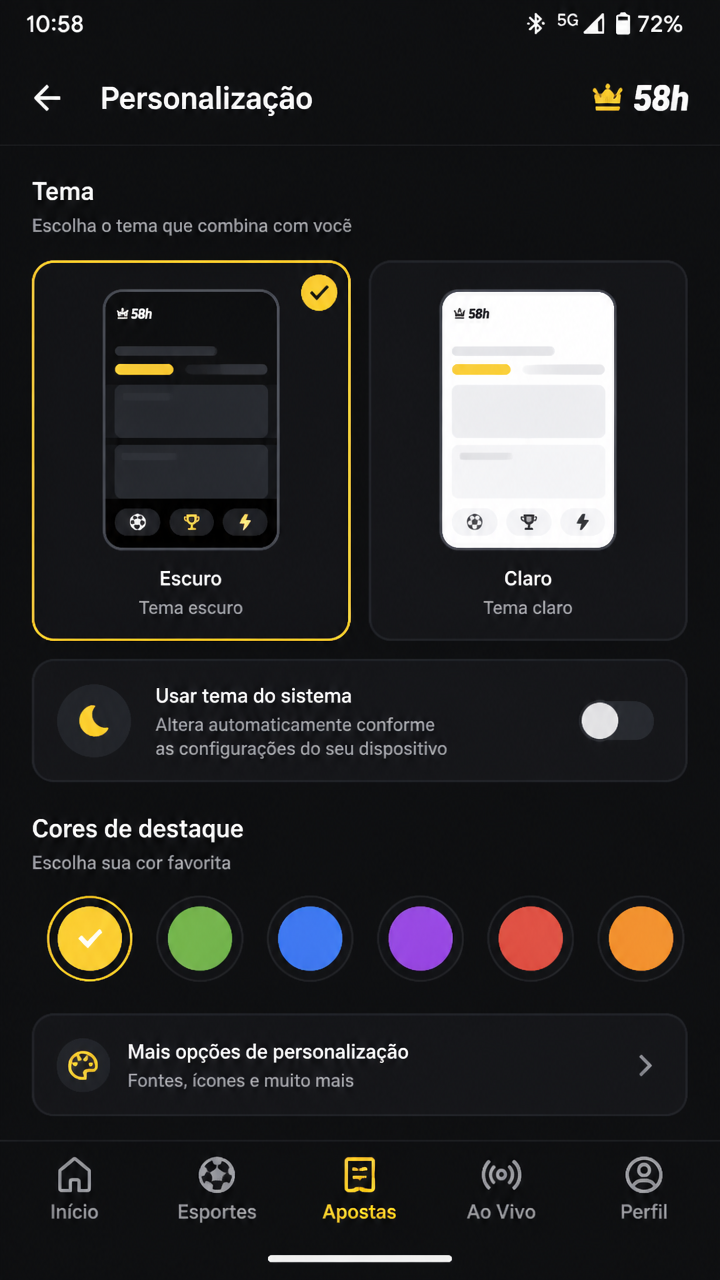 58h screenshot
