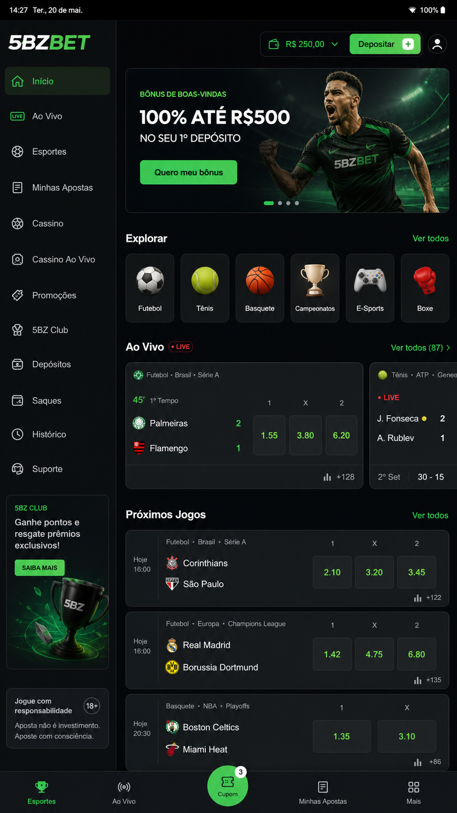 5bzbet screenshot