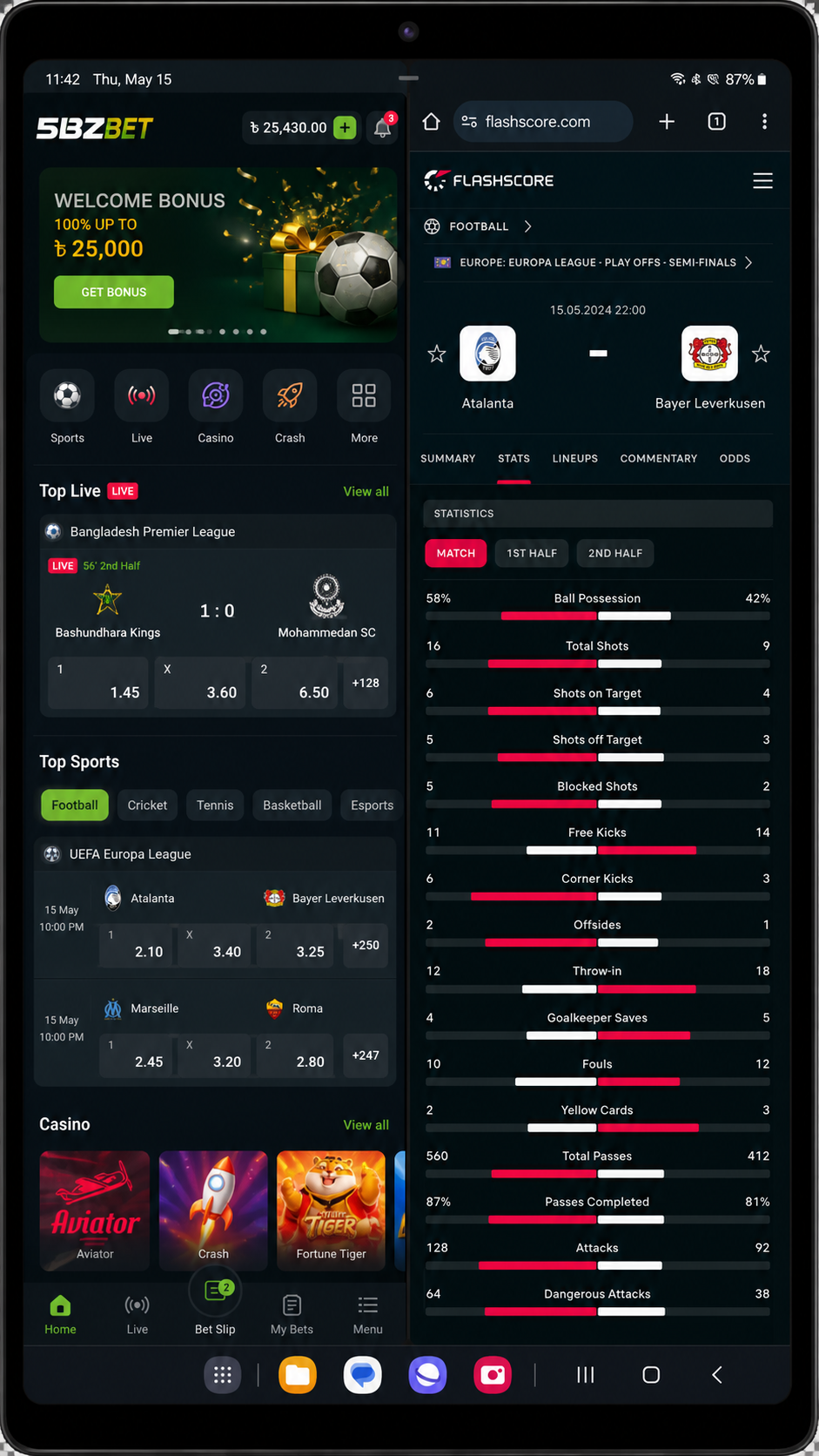 5bzbet screenshot