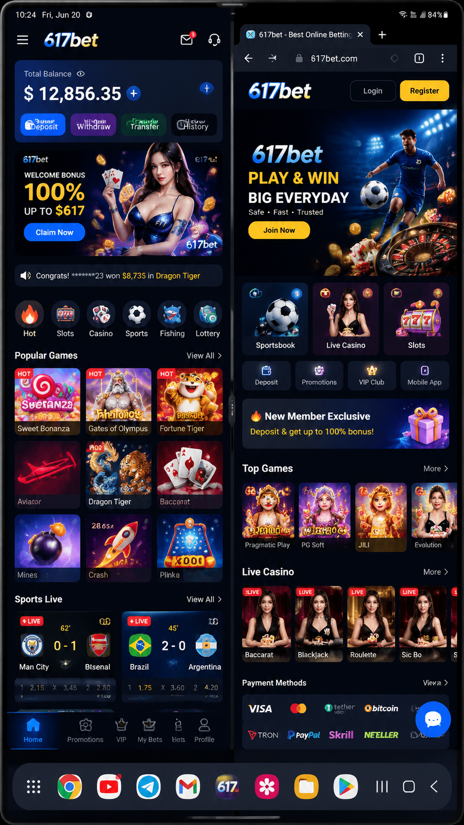 617bet screenshot
