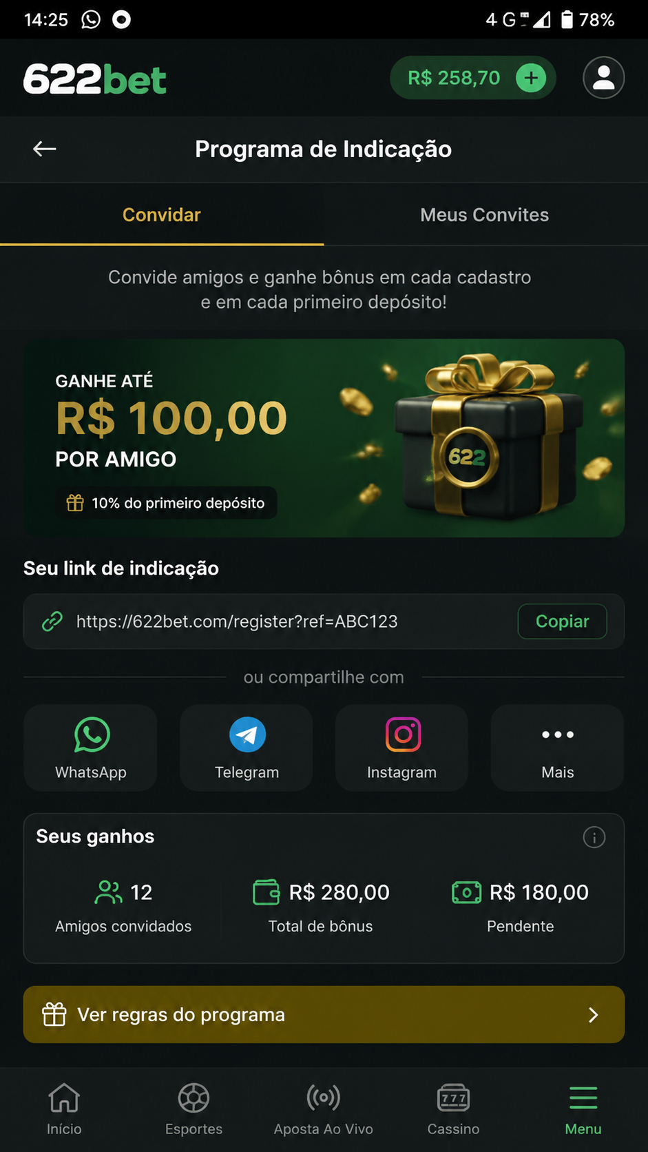 622bet screenshot