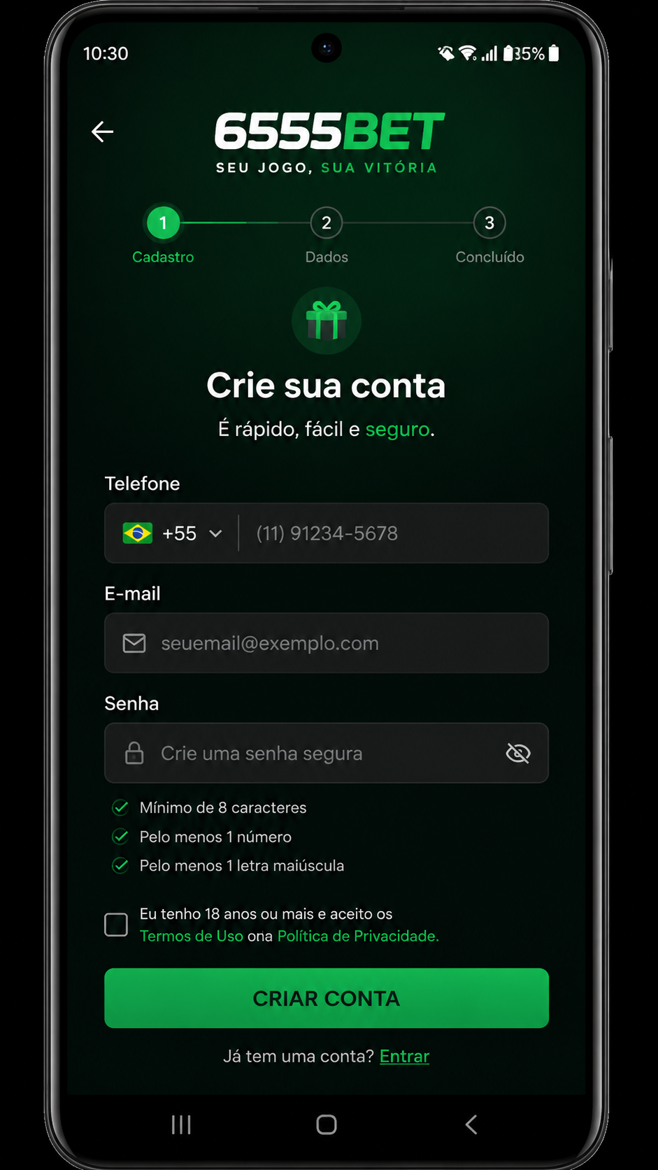 6555bet screenshot