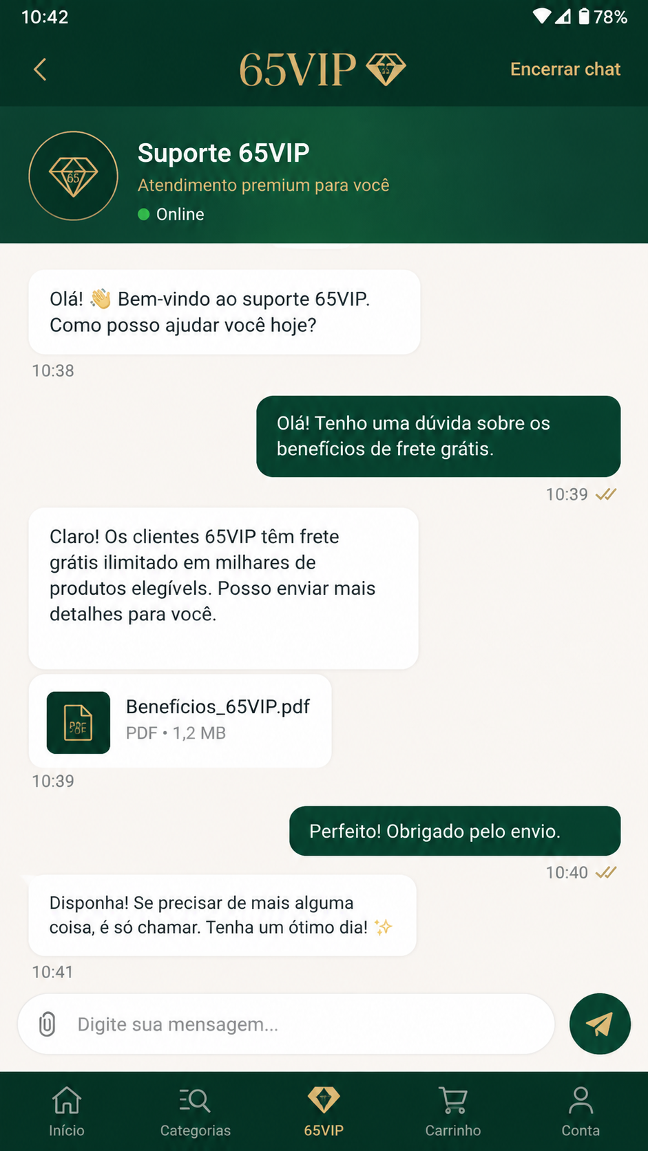 65VIP screenshot