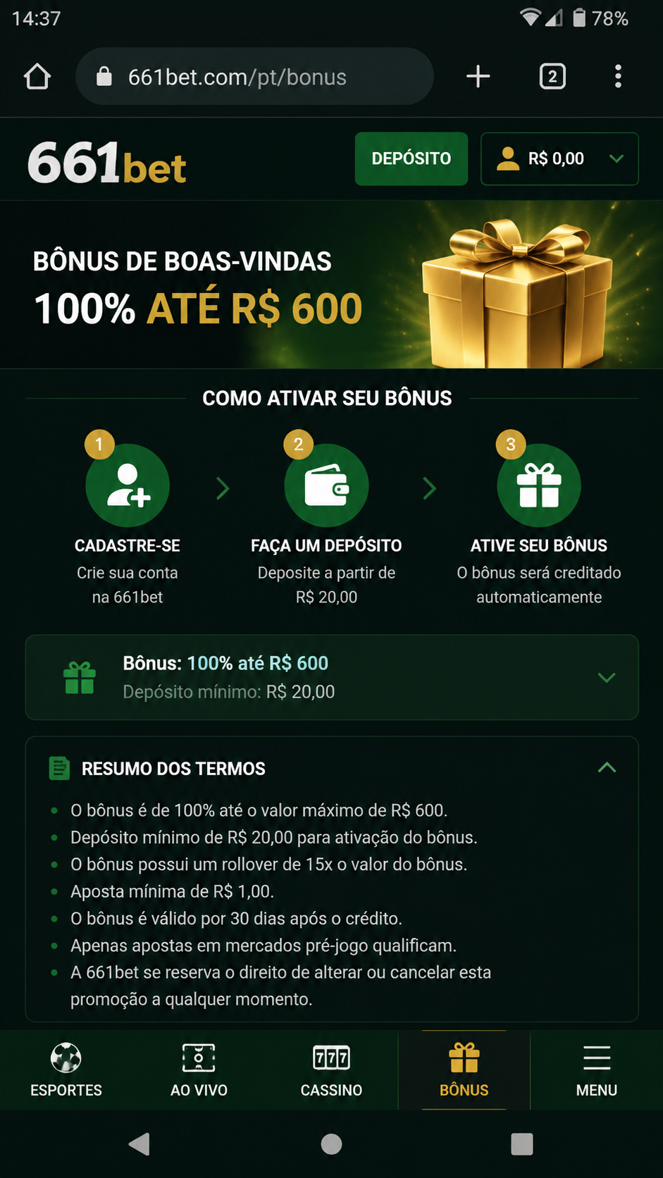 661bet screenshot